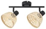 3134 Rattan Indusztriális natúr Spotlámpa