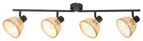 3136 Rattan Indusztriális natúr Spotlámpa