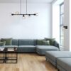 3295 Sullivan Modern füstszínű üveg Spotlámpa