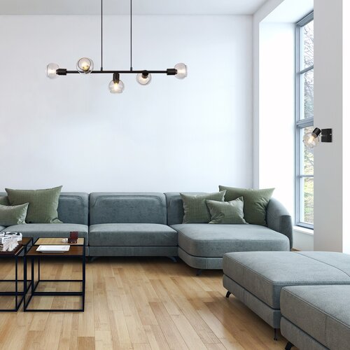 3295 Sullivan Modern füstszínű üveg Spotlámpa