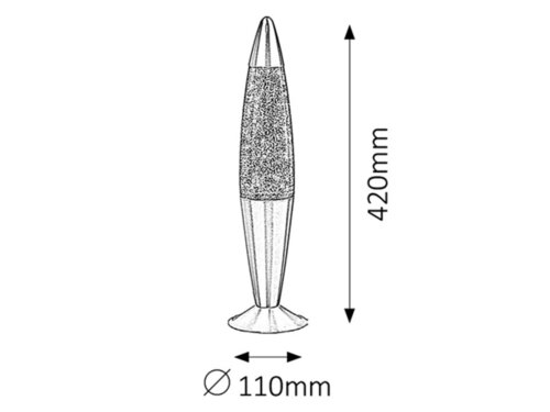 4113 Glitter Hagyományos zöld Dekor lámpa