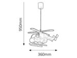 4717 Helicopter Hagyományos többszínű Gyereklámpa