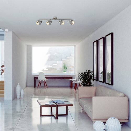 5382 Basil Modern ezüsttölgy Spotlámpa