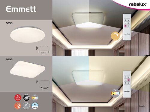 5698 Emmett Modern Fehér Mennyezeti Lámpa