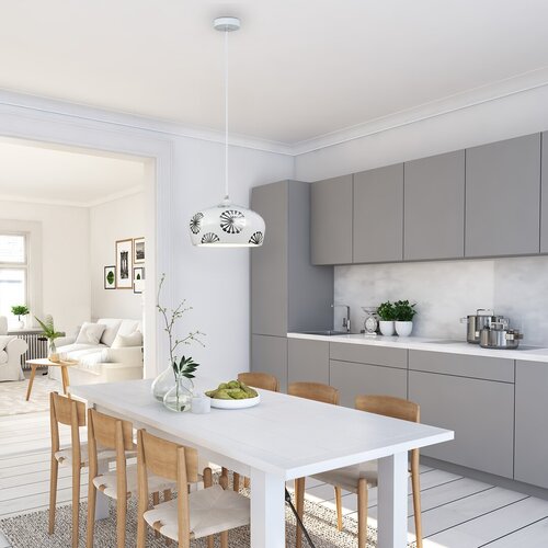 6049 Ginger Modern fehér Függeszték