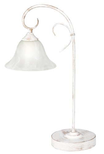 7187 Katherine Vintage/ Romantikus Antik Fehér Éjjeli Lámpa