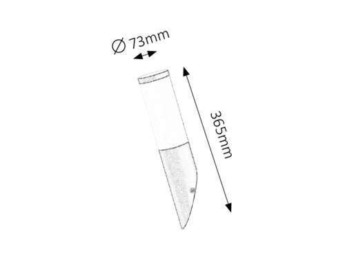 8145 Black torch Modern fehér Kültéri fali lámpa
