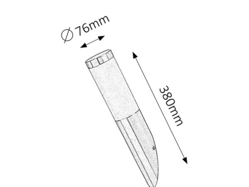 8261 Inox torch Modern fehér Kültéri fali lámpa