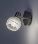 6341 Aurel Modern fehér mintás Spotlámpa