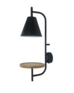 71293 Azome Modern matt fekete Fali lámpa