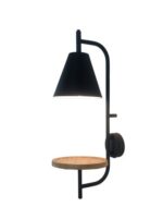 71293 Azome Modern matt fekete Fali lámpa