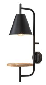 71293 Azome Modern matt fekete Fali lámpa