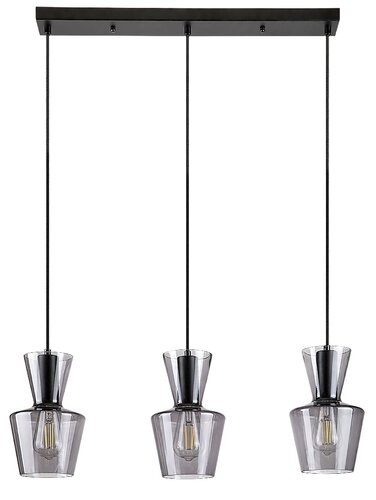 72163 Abra Modern füstszínű üveg Függeszték