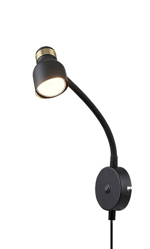 73051 Lilou Modern matt fekete Fali lámpa