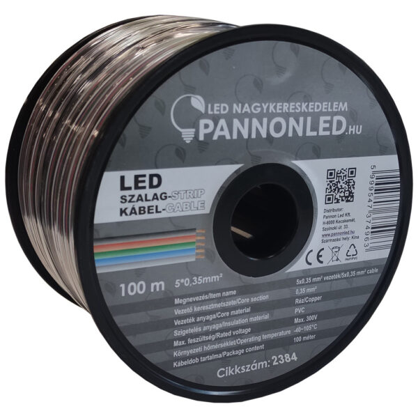 Öteres színes vezeték / 22AWG - 0,35 mm2 kábel RGBW LED szalag szereléshez