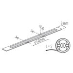 LCOB 10W/M 24V IP00-WW LED SZALAG