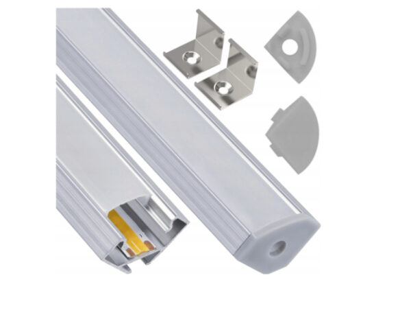 Berge Sarok aluprofil, opál fedéllel, 2 méteres szál