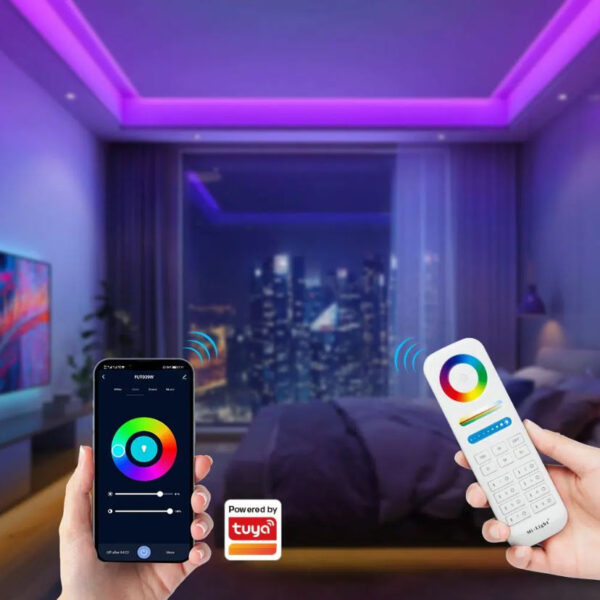 MiBoxer 3 Az 1-Ben RGB/RGBW/RGBW-CCT Wi-Fi-s Led Zóna Vezérlõ DC5-24V 10A