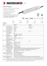 NOBUKO B Series 12V 20W IP67 Kültéri Led Tápegység