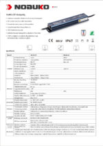 NOBUKO B Series 12V 60W IP67 Kültéri Led Tápegység