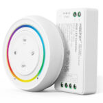 MiBoxer RGB Smart LED Vezérlõ DC12-24V 12A Fehér Touch Mágneses Fali Távirányítóval és Fali Tartóval