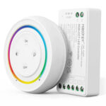 MiBoxer RGB+CCT Smart LED Vezérlõ DC12-24V 12A Fehér Touch Mágneses Fali Távirányítóval és Fali Tartóval