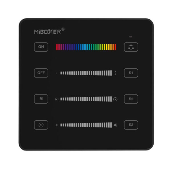 MiBoxer SPI digitális LED szalag fali távirányító - fekete