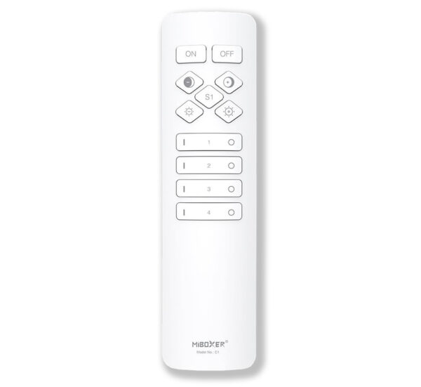 MiBoxer Dimmer+CCT LED 4 Zónás Távirányító 2,4 GHz Fehér