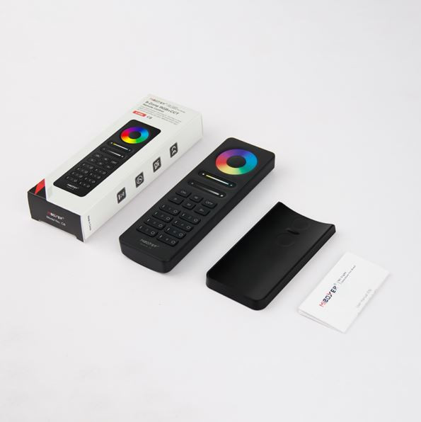 MiBoxer 8 Zónás RGB+CCT távirányító - fekete