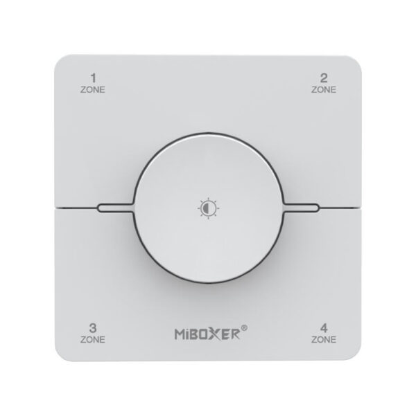 MiBoxer 4 zónás Dimmer+CCT Fali Távirányító Fehér