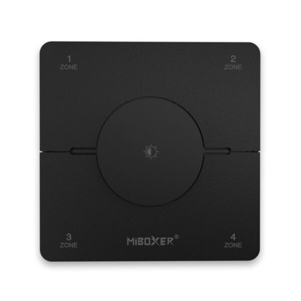 MiBoxer 4 zónás Dimmer+CCT Fali Távirányító Fekete