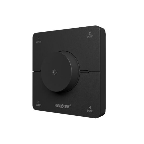 MiBoxer 4 zónás Dimmer+CCT Fali Távirányító Fekete