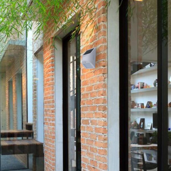 LED fehér fali napelemes lámpa 3W / 3000K / 4000K - LS125