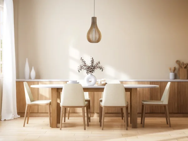 tömör fa lámpa E27 / 310 - WRE091