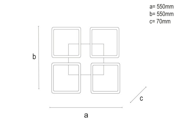 LED mennyezeti lámpa + távvezérlõ 95W - TB1312/W