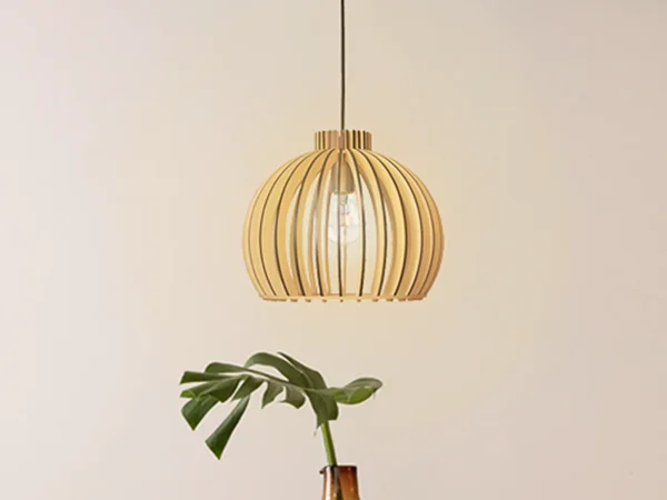 Tömör fa lámpa E27 / 330 - WRE141