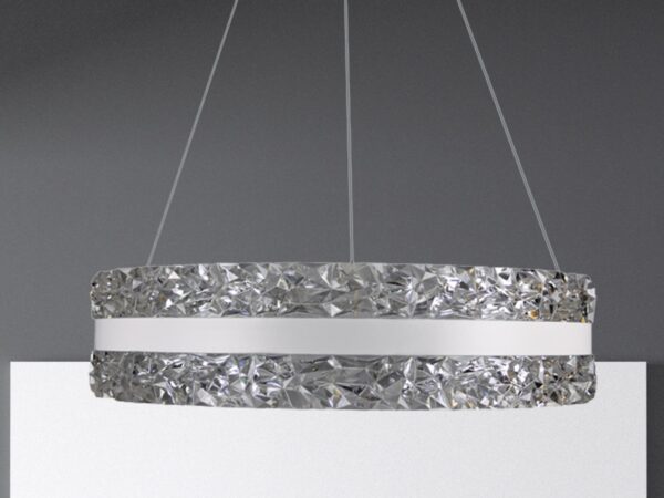 LED luxusos függesztett kristálycsillár + távvezérlõ 80W - TA2303/W