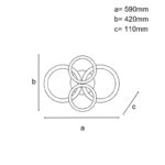 LED világítás + vezérlés 100W - J3346/BCH