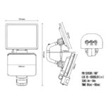 LED napelemes lámpa érzékelõvel 12W / 3000K - 4100K - 6500K - LS022