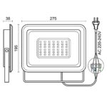 LED reflektor 100W / 4000K - LF0025
