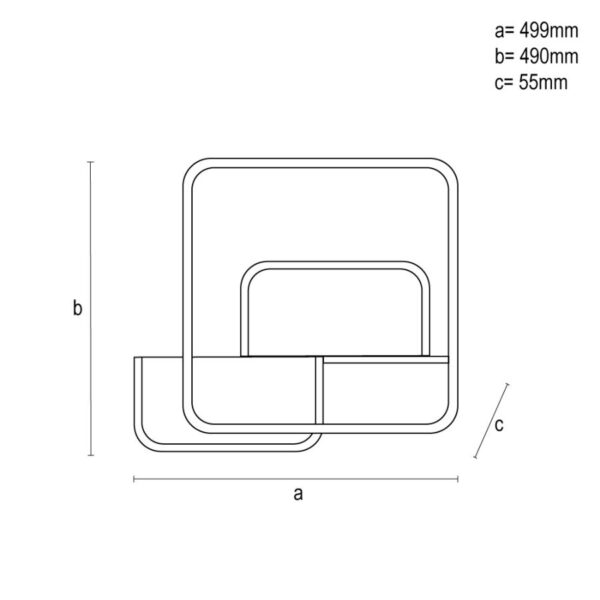LED mennyezeti lámpa + távvezérlõ 70W - TA1316/WB