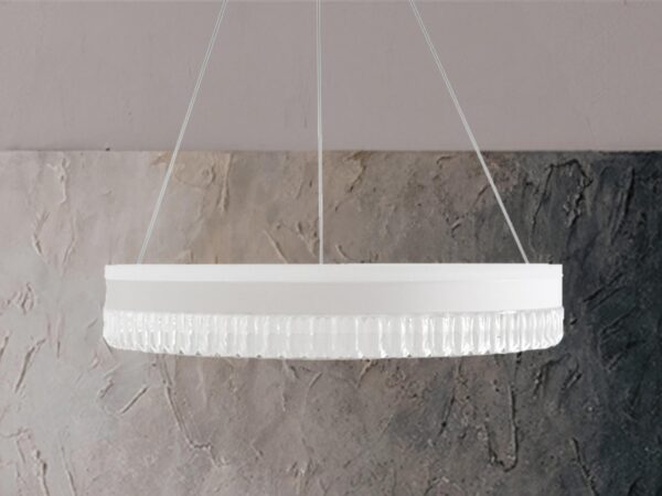 LED luxusos függesztett kristálycsillár + távvezérlõ 80W - TA2302/W