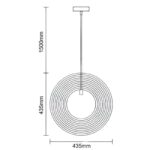 Tömör fa lámpa E27 / 435 - WRE061