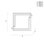 LED mennyezeti lámpa + távvezérlõ 80W - TA1319/WB