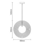 Tömör fa lámpa E27 / 500 - WRE072