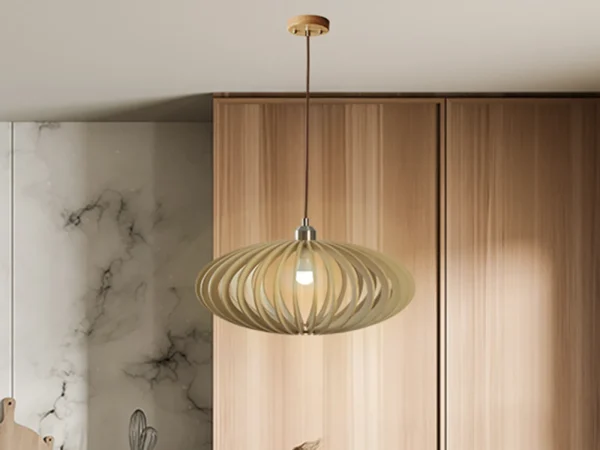 Tömör fa lámpa E27 / 450 - WRE121