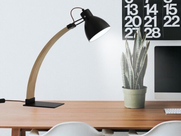 Asztali lámpa tömör fa E27 / 60W - WRE161