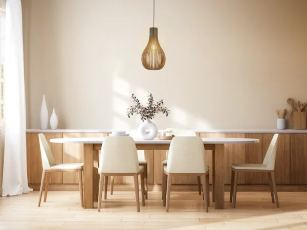 tömör fa lámpa E27 / 310 - WRE091