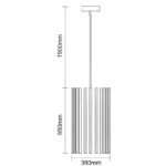 Tömör fa lámpa E27 / 380 - WRE051