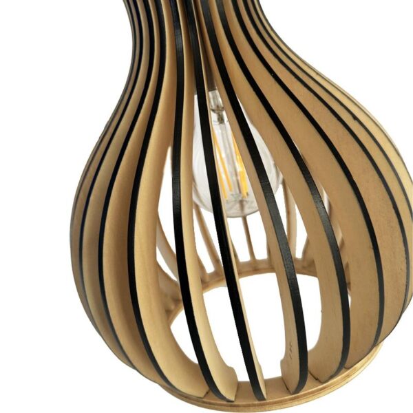 Tömör fa lámpa E27 / 200 - WRE111